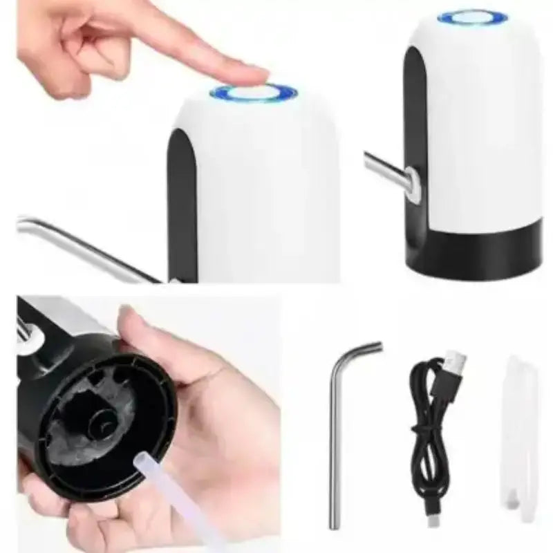 Bombeador Automático Água Elétrico Portátil Usb Galões Bebedouro