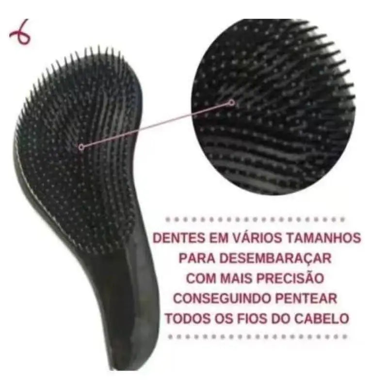 Kit 2 Escova Mágica Para Cabelo com Cabo Para Desembaraçar Para Banho/Penteados/Instrumento de Salão/Promoção